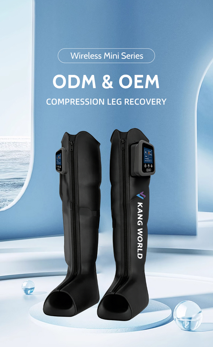 Wireless 6-Chamber Air Compression Leg Massager with Heat — detail 1