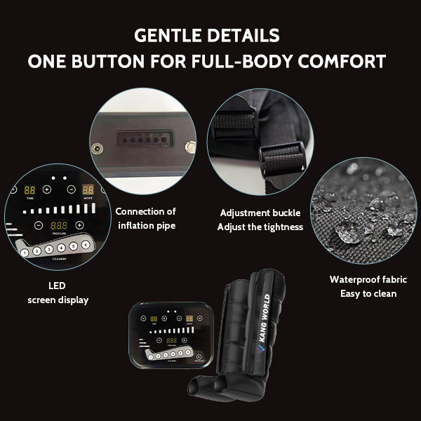6-Zone Sequential Air Compression Leg Recovery Boots — detail 3