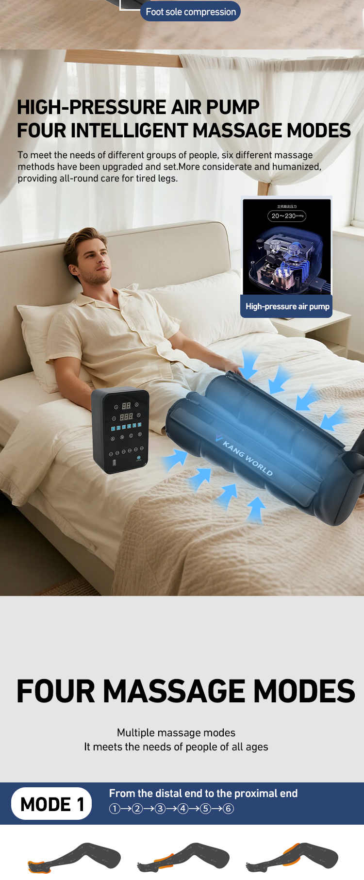 Full-Leg Air Wave Massager with Knee-Flex Design — detail 4