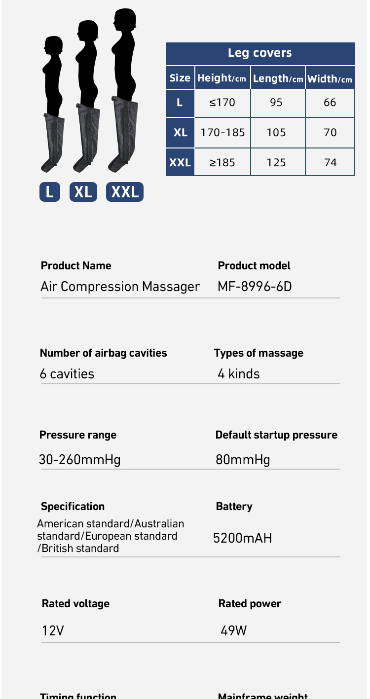 Full-Leg Air Wave Massager with Knee-Flex Design — detail 9